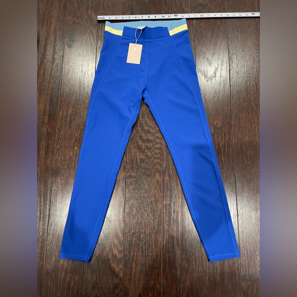 Wilo The Label Ribbed Legging Blue Australia Contra Women Size Small